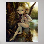 Hamadryad Lake ART PRINT wood nymph fairy lowbrow