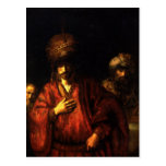 Haman in disgrace by Rembrandt Post Cards