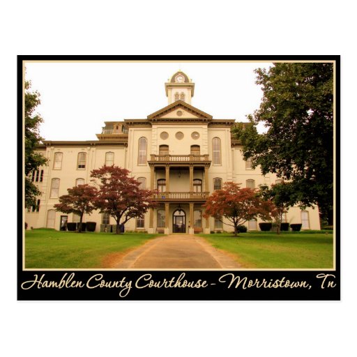 Hamblen County Courthouse Morristown, TN Postcard Zazzle