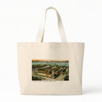 Hamburg-American Line, Hoboken, New Jersey Canvas Bag