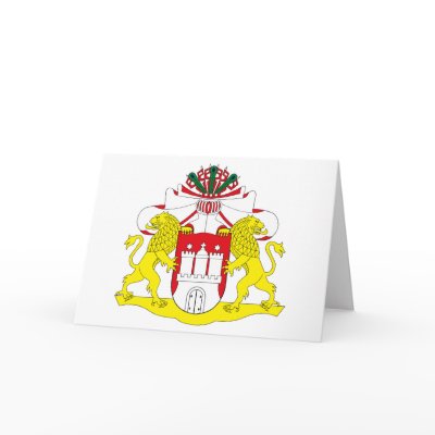 Hamburg Coat of Arms Greeting Card by FlagTshirts