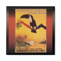 Hamburg Cruise advertisement Vintage Magnet