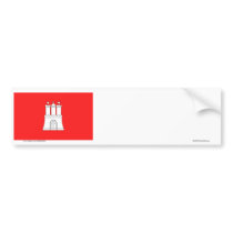 Hamburg Flag bumper stickers