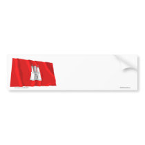 Hamburg Flag bumper stickers