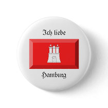 Hamburg Flag Gem buttons