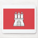 Hamburg Flag mousepads