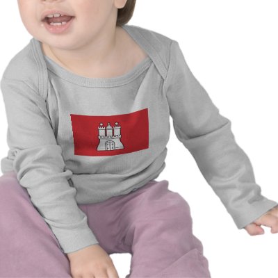 Hamburg Flag Tshirt by teyes143