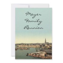 Hamburg from the Watch Tower, Germany Custom Invites