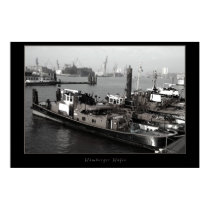 Hamburg harbour posters