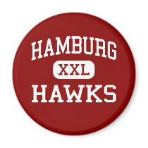 Hamburg - Hawks - Middle - Hamburg Pennsylvania magnets