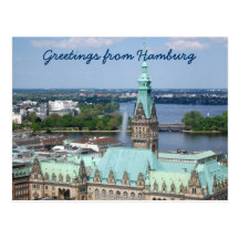 Hamburg Town Hall Postcards