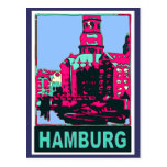 Hamburg Travel Poster Post Cards