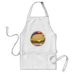 Hamburger American Flag Aprons