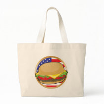 Hamburger American Flag Bags