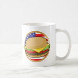 Hamburger American Flag Coffee Mug
