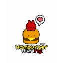 Hamburger Bun(ny) Black Tee (Women) t-shirts