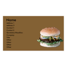 Hamburger Business Card