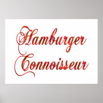 Hamburger Connoisseur Poster
