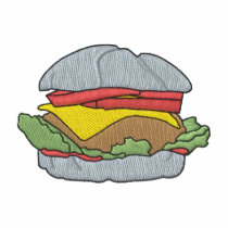 Hamburger embroidered shirts by ZazzleEmbroidery Hamburger embroidered shirts