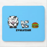 hamburger evolution mouse pad