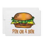 Hamburger Fun Custom Invitation