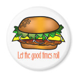 Hamburger Good Times Refrigerator Magnets