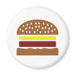 hamburger icon fridge magnet