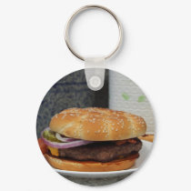 Hamburger keychains
