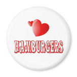HAMBURGER LOVE REFRIGERATOR MAGNETS