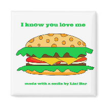 hamburger love magnets by liatbar hamburger love magnets