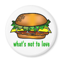 Hamburger Love Magnets
