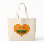 Hamburger lover tote bag