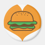 Hamburger lover fridge magnets