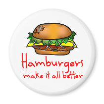 Hamburger Lover Magnets