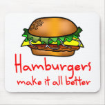 Hamburger Lover mousepads