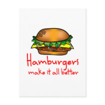 Hamburger Lover Post Card