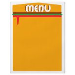 hamburger menu page flyer