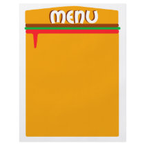 hamburger menu page custom flyer
