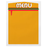 hamburger menu page custom flyer