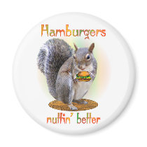 Hamburger Nut Refrigerator Magnet