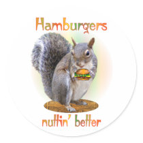 Hamburger Nut stickers