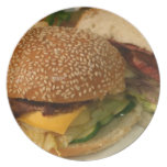 Hamburger Party Plates