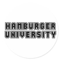 Hamburger University stickers