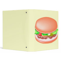 Hamburger with all the fixin's 3 ring binder