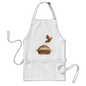 hamburger with butterfly apron