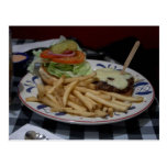 Hamburgers And Fries Postcard