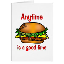 Hamburgers Anytime Card