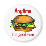Hamburgers Anytime Fridge Magnets