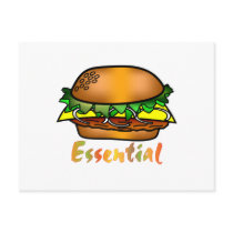 Hamburgers are Essential postcards
