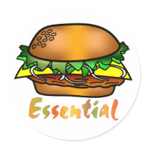 Hamburgers are Essential stickers